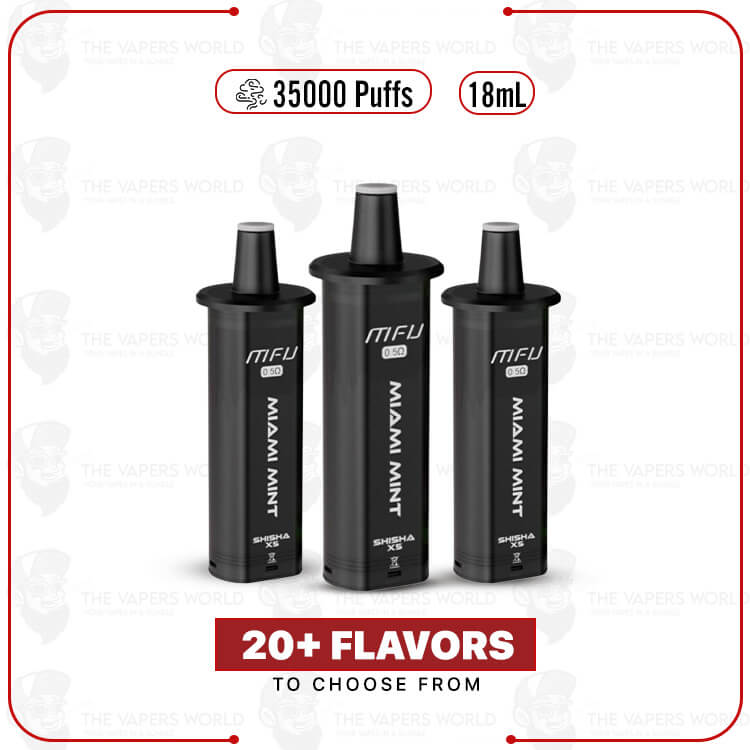 MFU SHISHA X5 Hookah 35K Puffs Disposable Refill Pod – 1PK