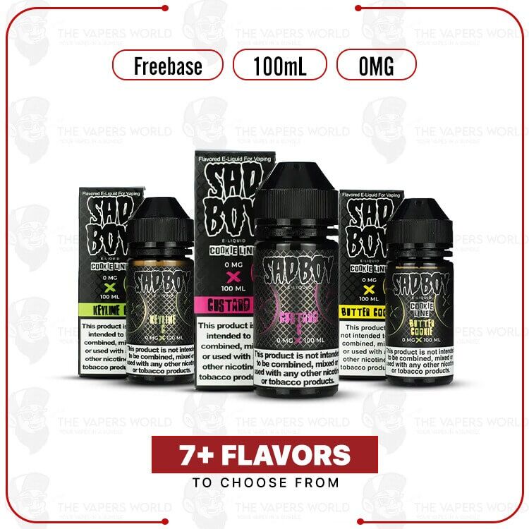 SadBoy Synthetic Nicotine 100ml E-Juice 0MG
