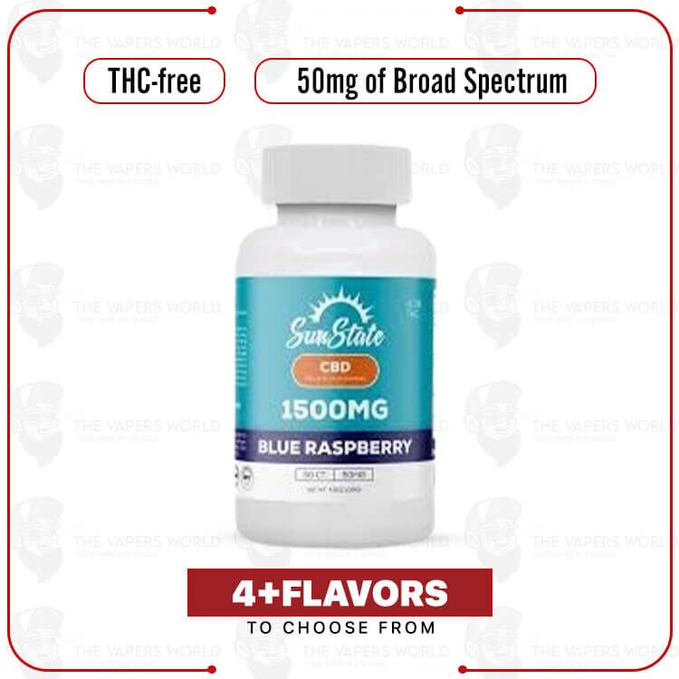 Sun State Hemp CBD Full Spectrum Infused 50mg Gummy - 30ct 1500mg