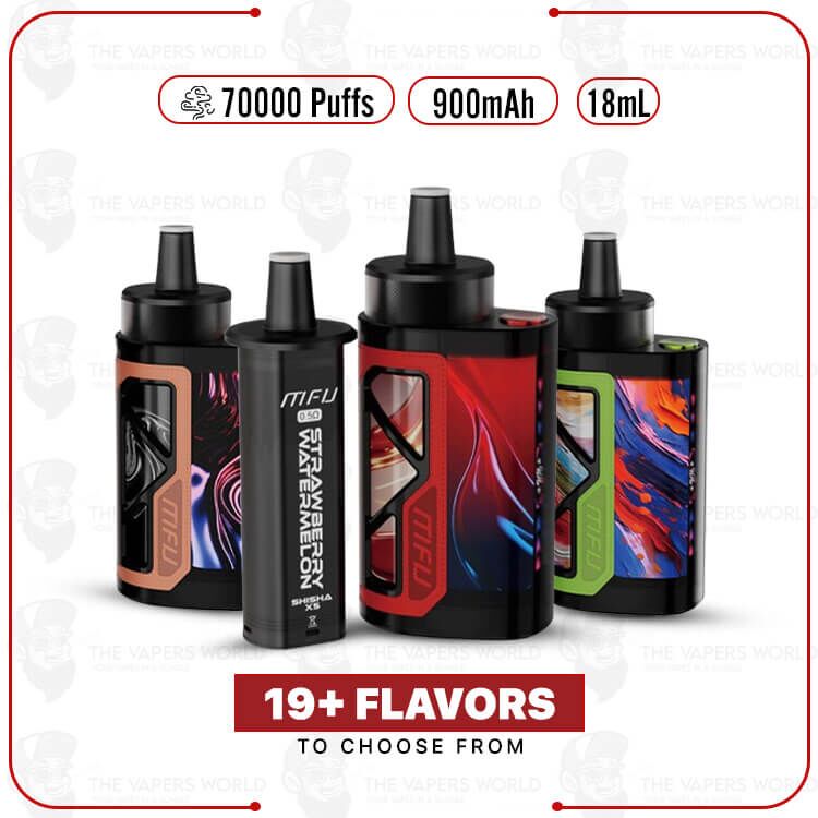 MFU SHISHA X5 Hookah 70K Puff Disposable