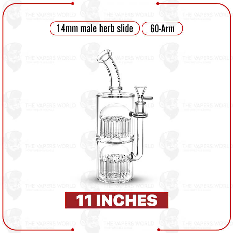 Pulsar 60-Arm Glass Water Pipe