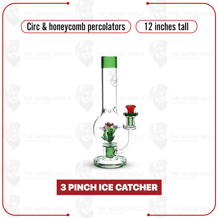 Pulsar Flower Glass Water Pipe