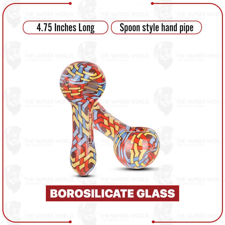Pulsar Inside Print Wavy Weave Hand Pipe