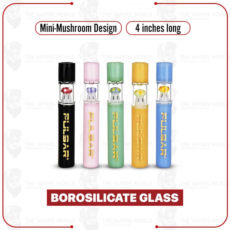 Pulsar Mini-Mushroom Glass Chillum