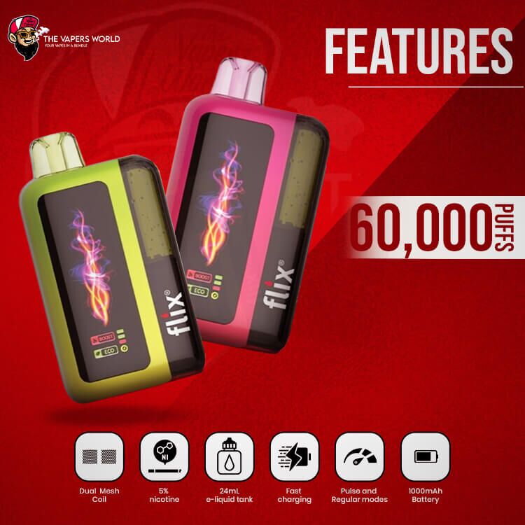 Flix Huron 60000 Puffs Disposable Vape - Image 2