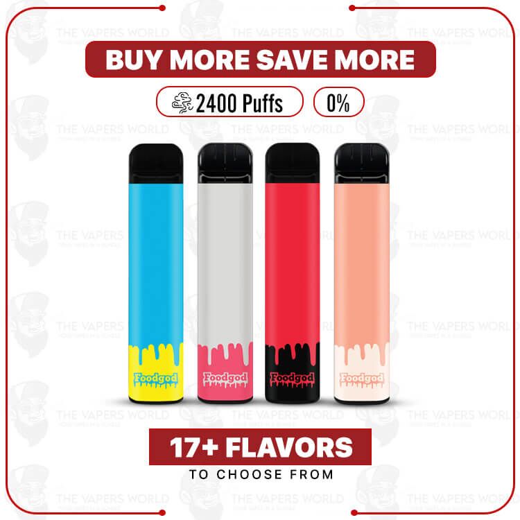 Foodgod Disposable Vape 0% 2400 Puffs