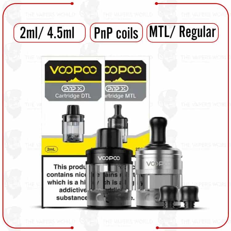VooPoo PnP Replacement Pod Cartridge - 2PK