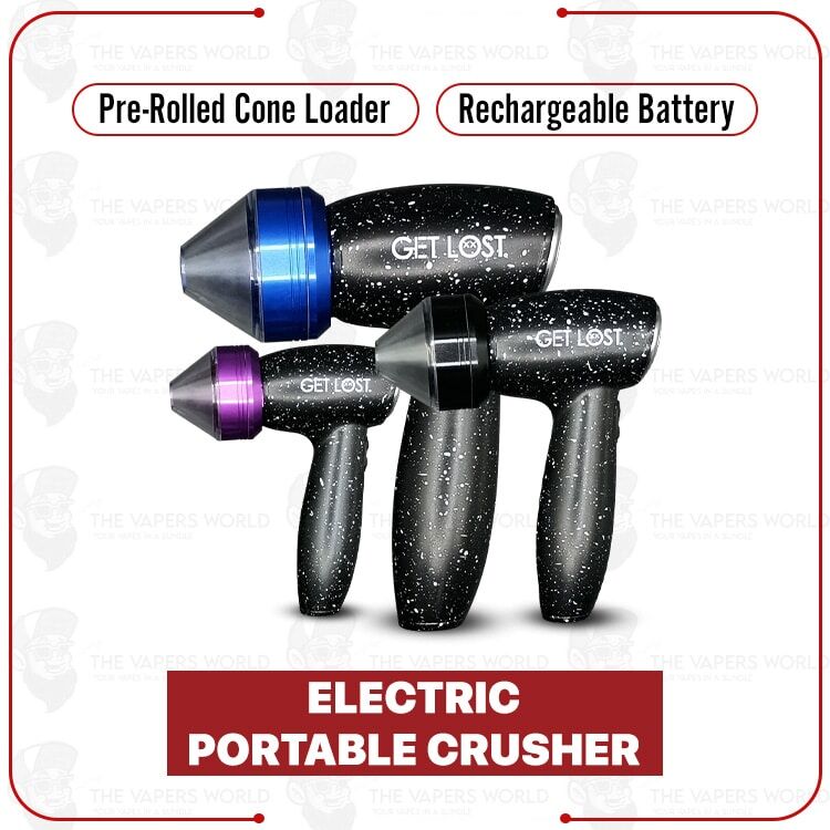 Electric Portable Herb Grinder with Pre-Rolled Cone Loader