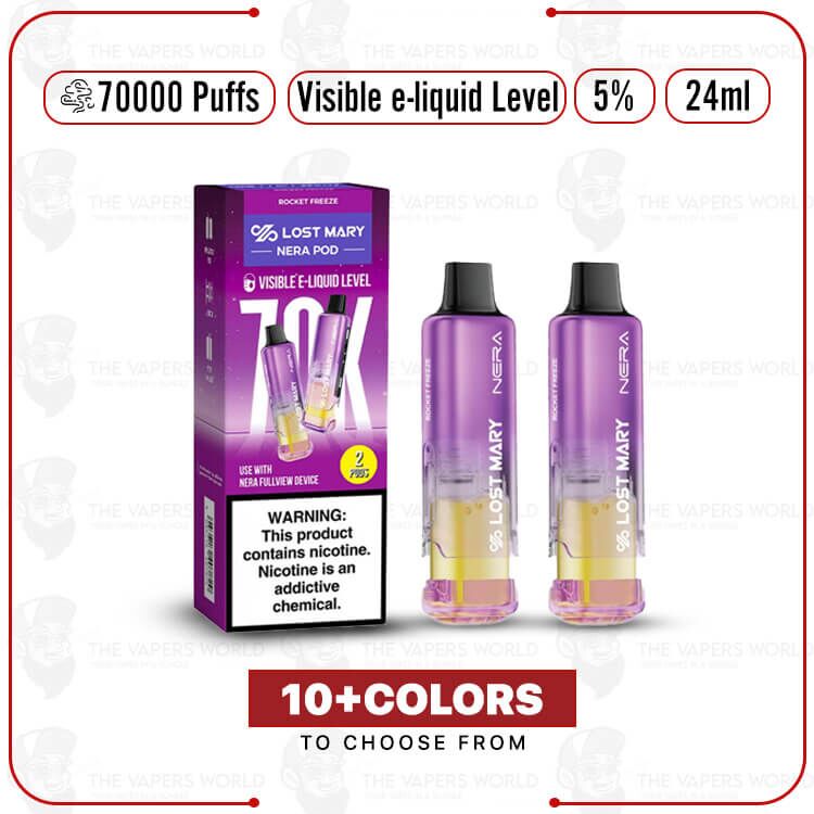 Nera Fullview 70K Disposable Refill Pod – 2PK