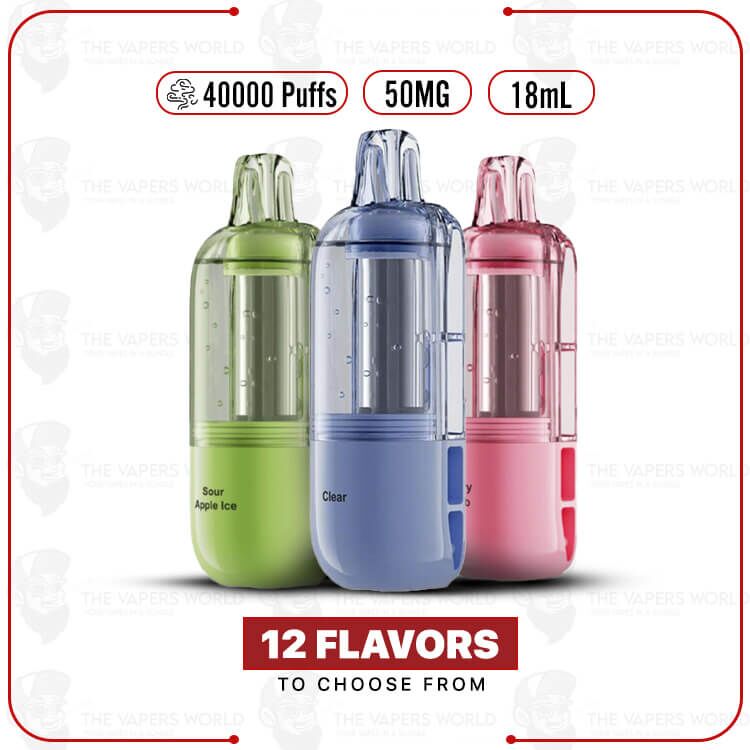 Nexa Flex Crystal 40K Disposable Refill Pod - 2PK