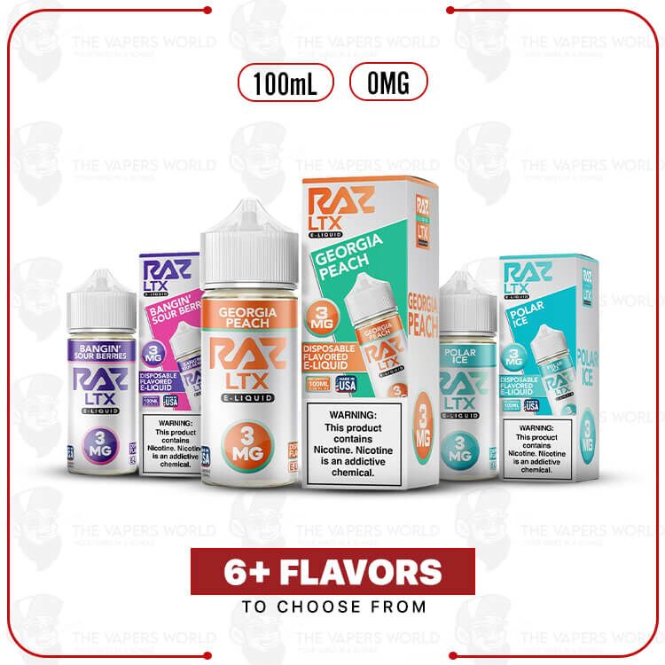 Pod Juice X Raz LTX Tobacco Free Nicotine 100ML E-Juice 0MG