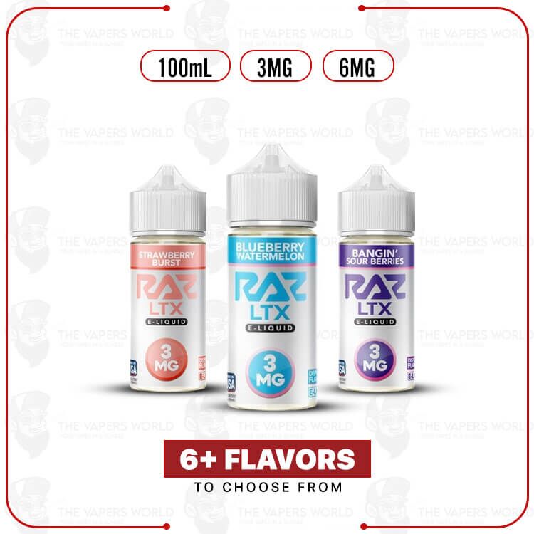 Pod Juice X Raz LTX Tobacco Free Nicotine 100ML E-Juice