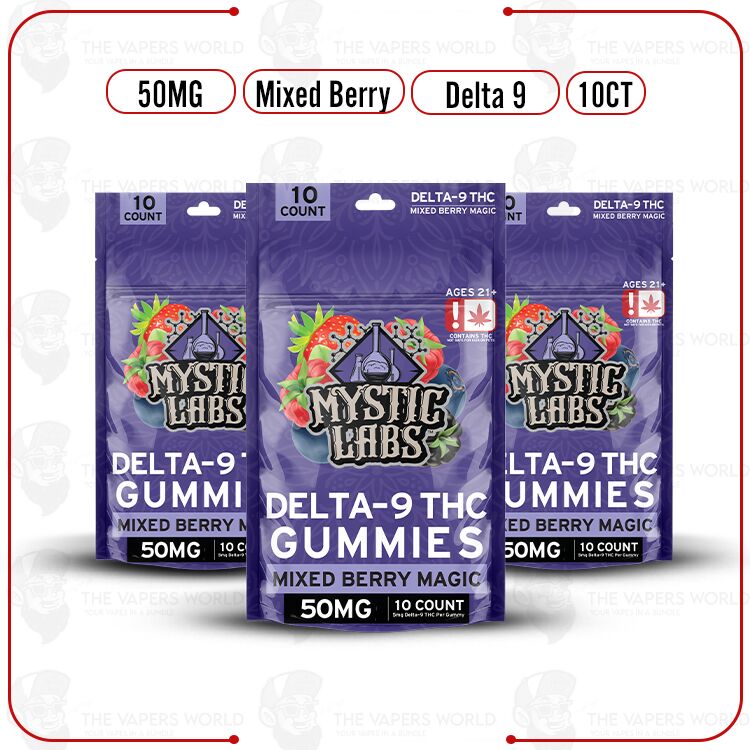 Mystic Labs Mixed Berry Delta-9 Gummies 50MG - (10CT)