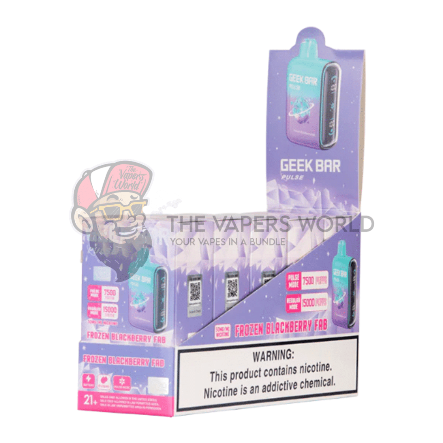 Geek Bar Pulse FROZEN Edition Disposable Vape 15000 Puffs - Image 2